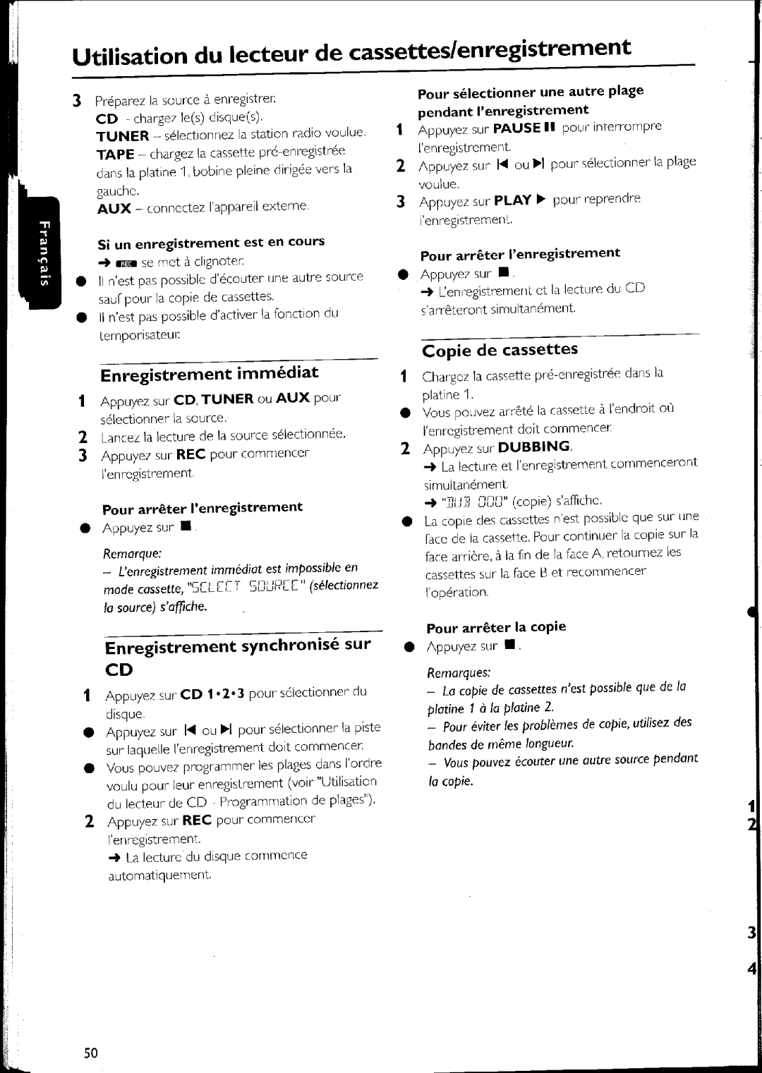 Philips FW-C500 manual 