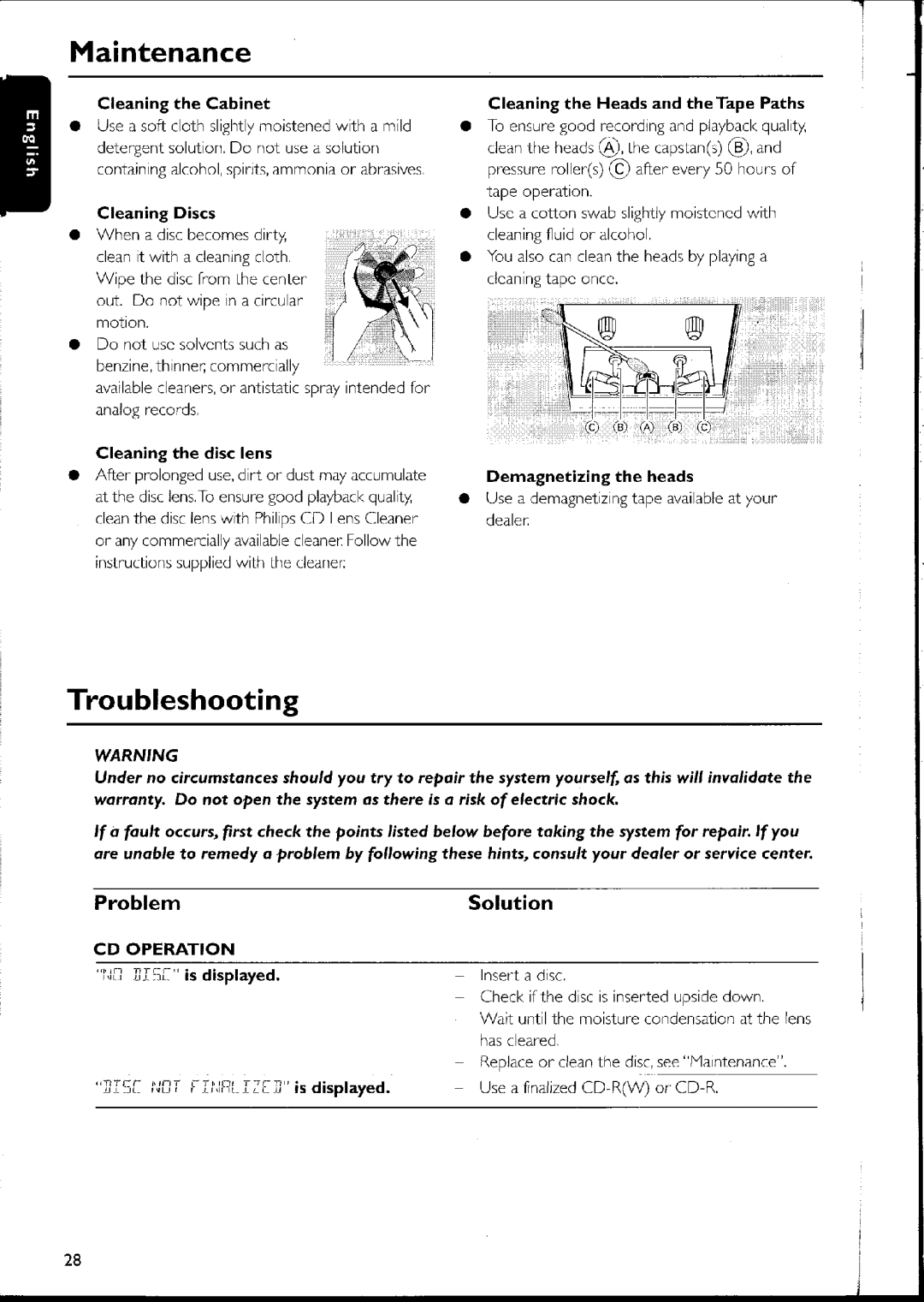 Philips FW-C500 manual 