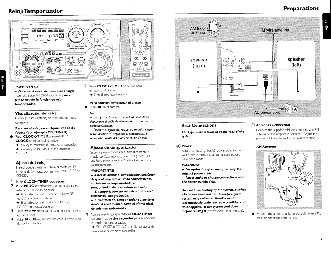 Philips FW-C700 manual 