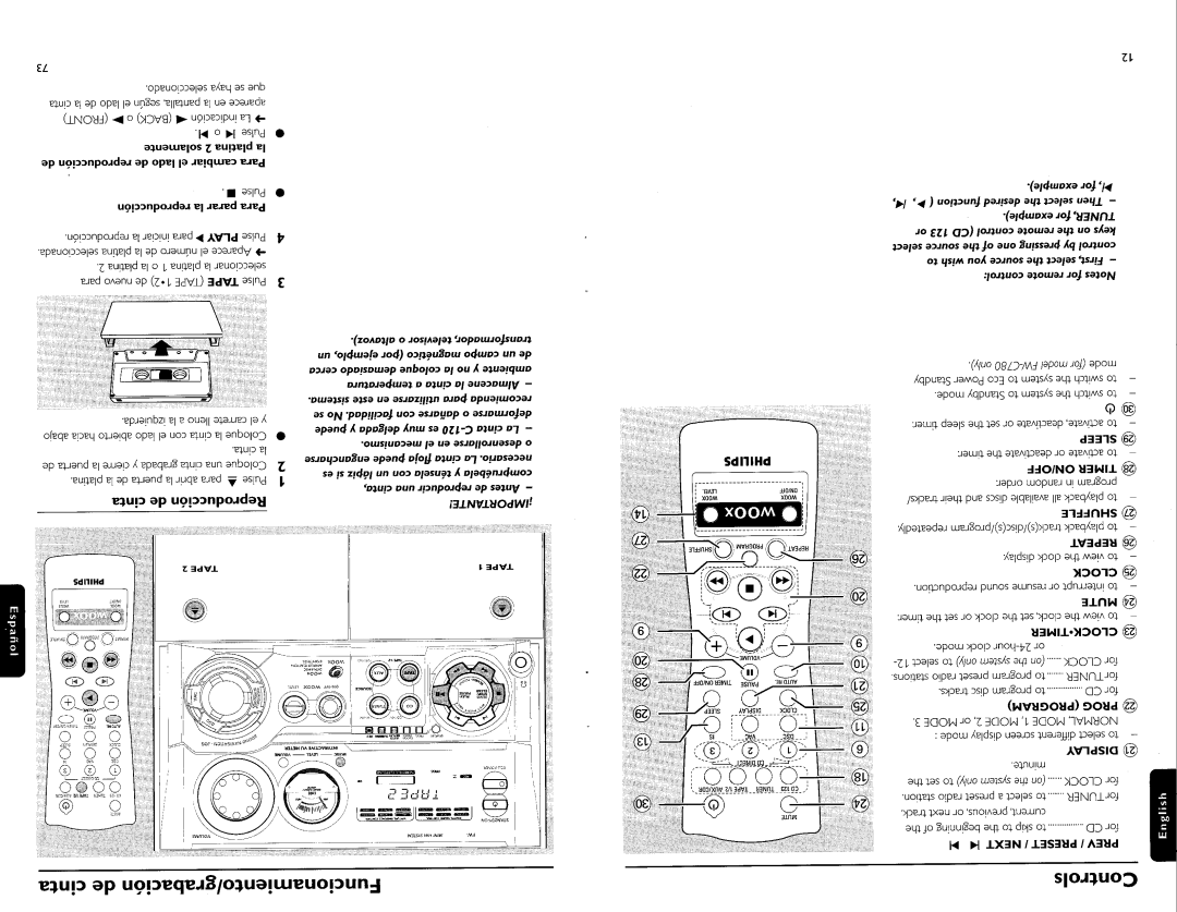 Philips FW-C700 manual 