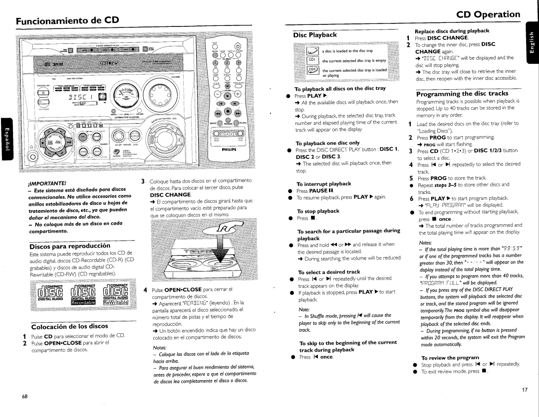 Philips FW-C700 manual 