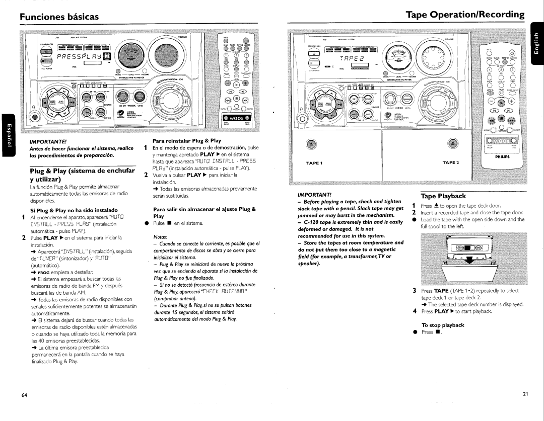 Philips FW-C700 manual 