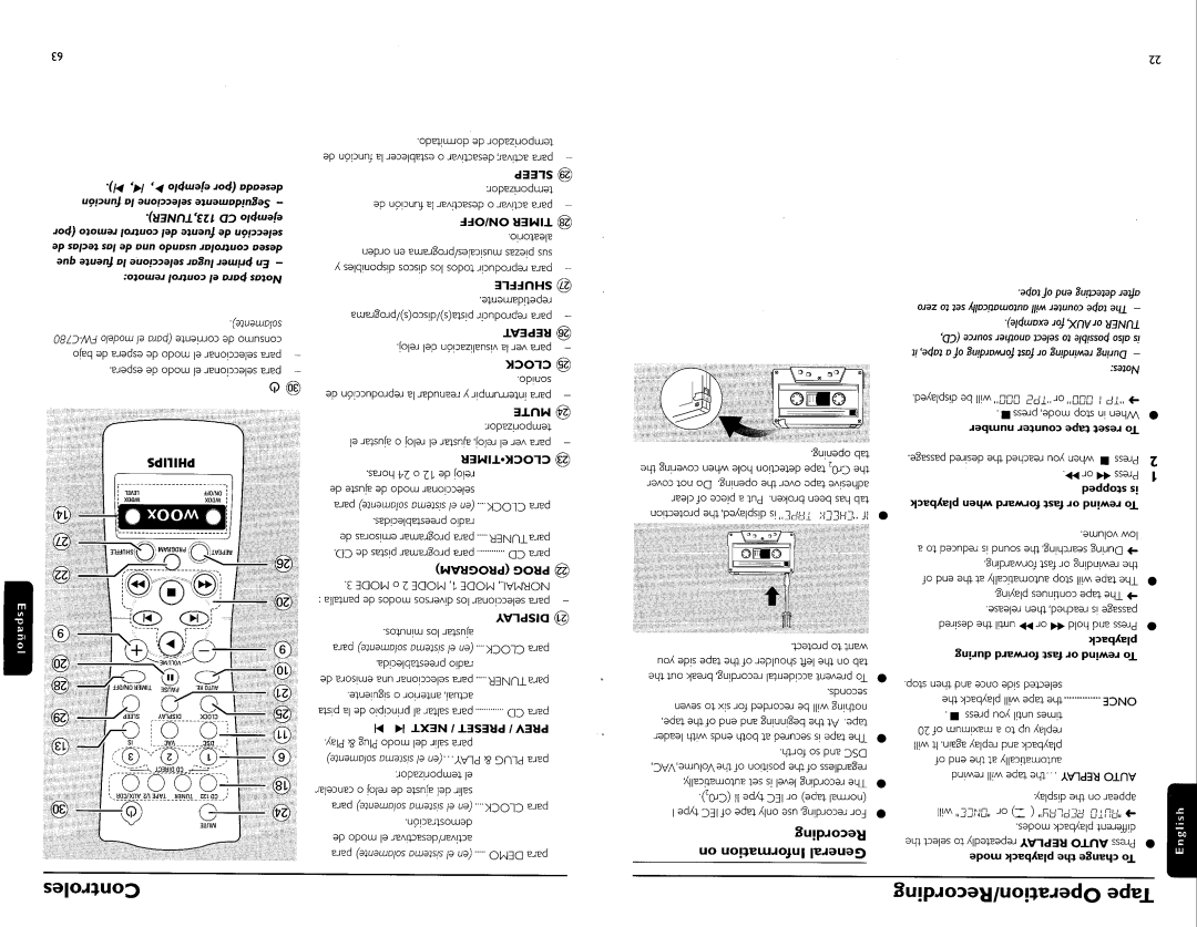 Philips FW-C700 manual 