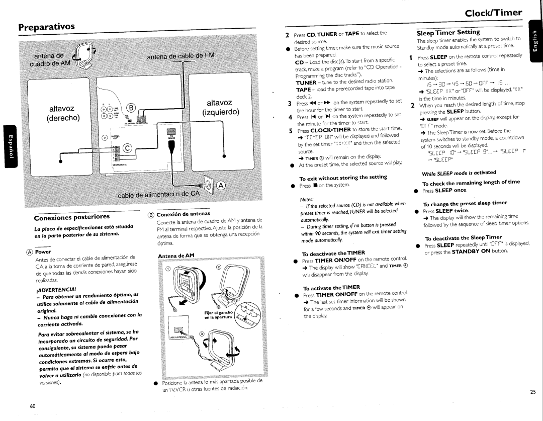 Philips FW-C700 manual 