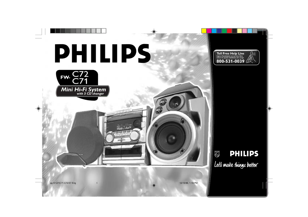 Philips FW-C72 manual Mini Hi-Fi System 