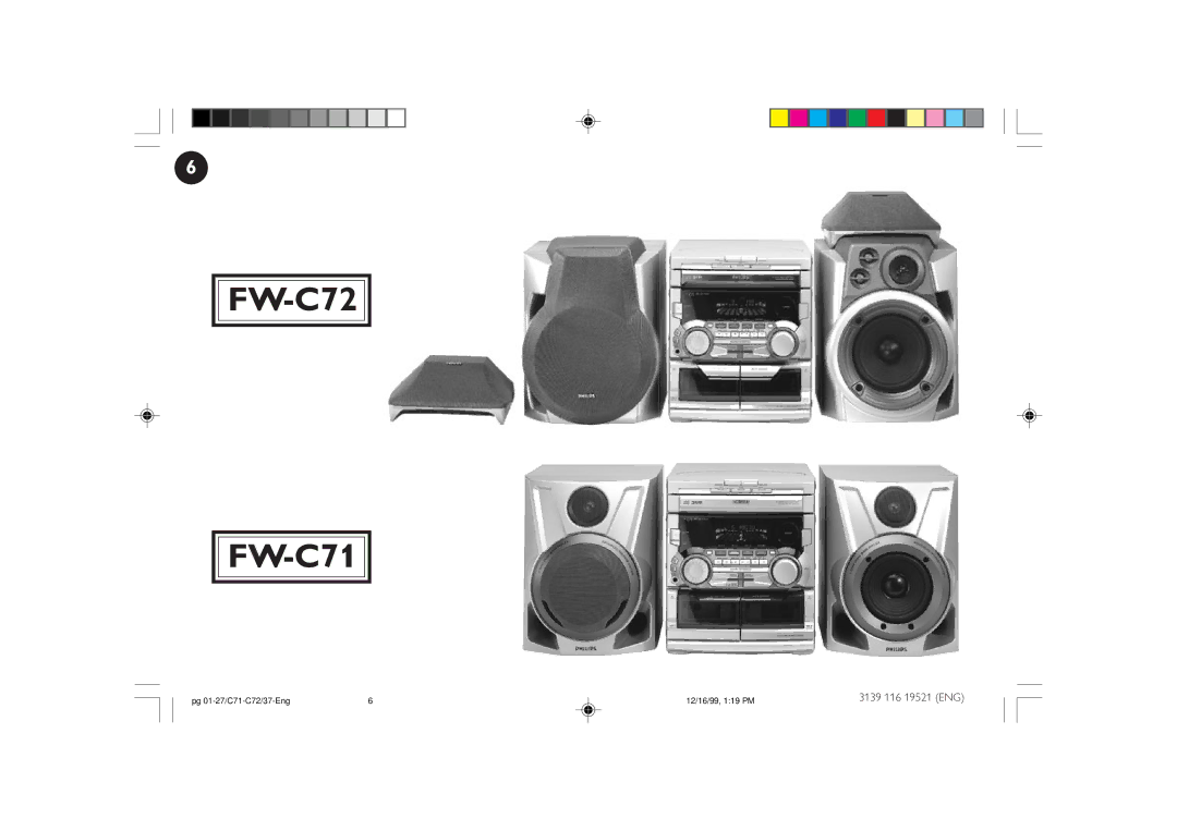 Philips manual FW-C72 FW-C71 