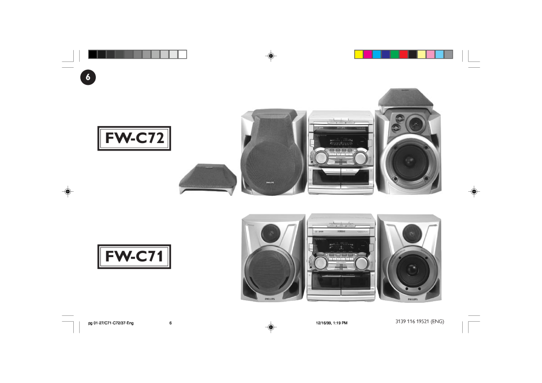 Philips manual FW-C72 FW-C71, pg 01-27/C71-C72/37-Eng, 12/16/99, 1:19 PM 