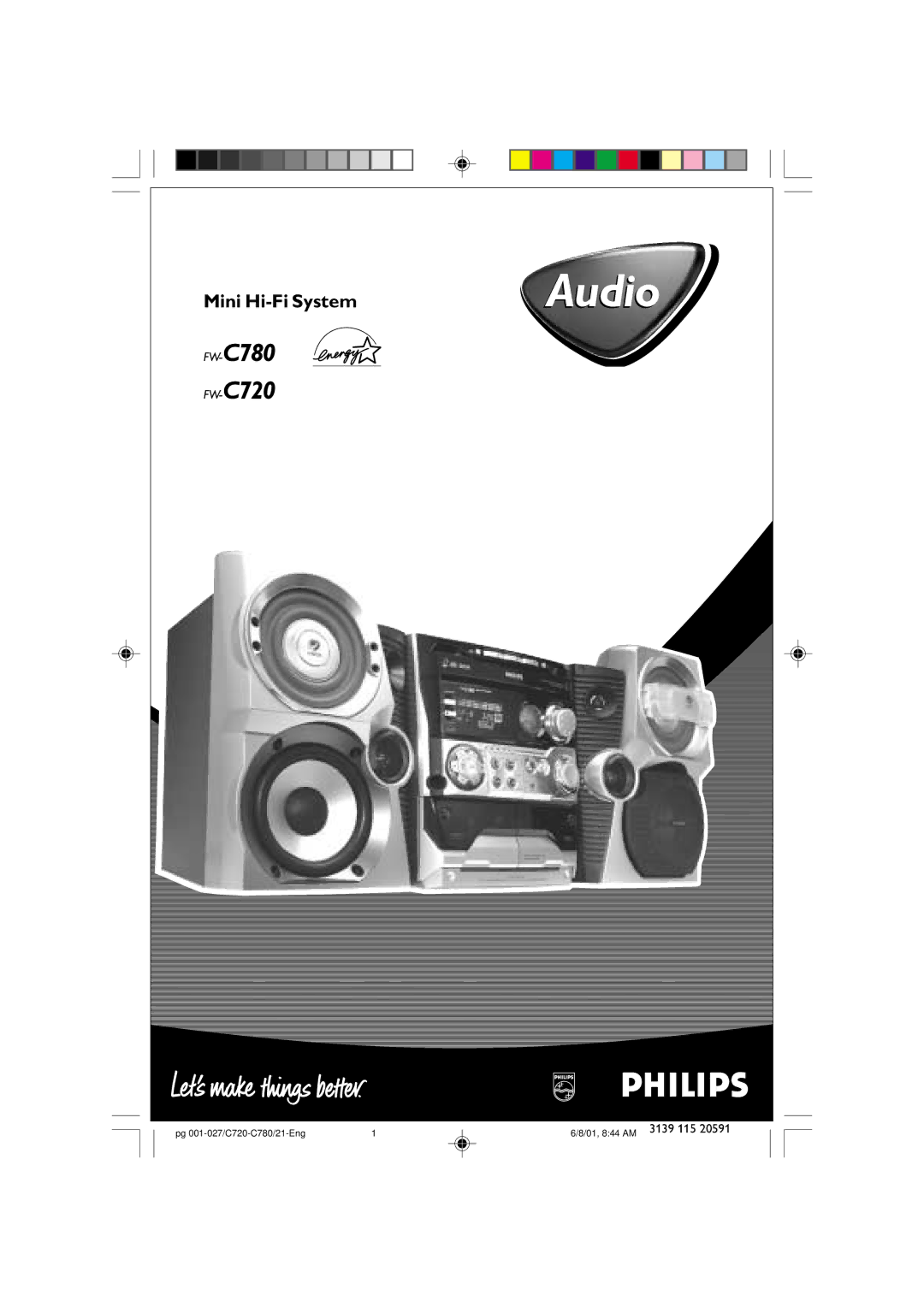 Philips FW-C780, FW-C720 manual Audio 