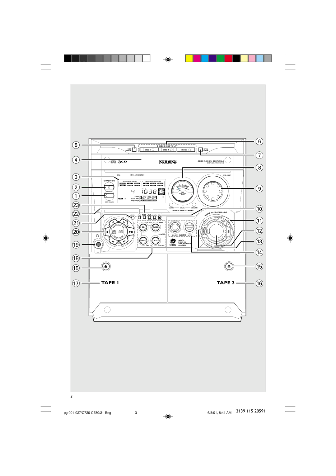 Philips FW-C780, FW-C720 manual Tape 