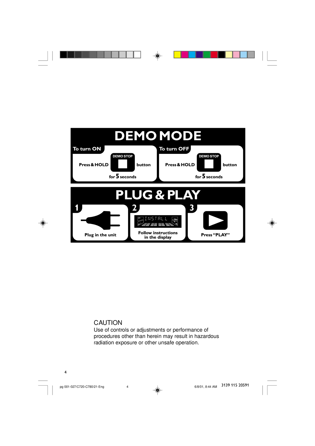 Philips FW-C720, FW-C780 manual Pg 001-027/C720-C780/21-Eng 01, 844 AM 