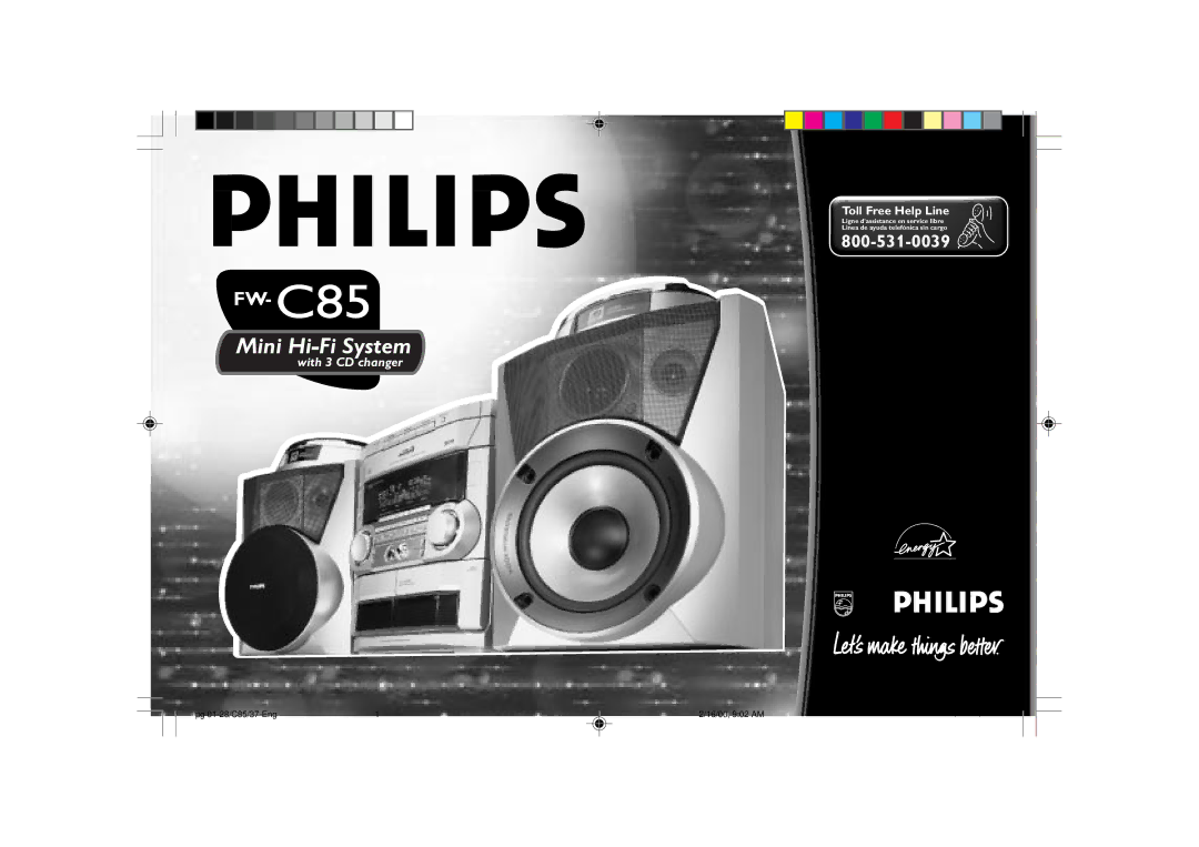 Philips FW-C85 manual Mini Hi-Fi System 