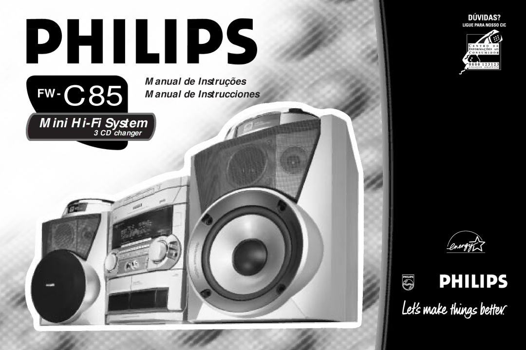 Philips FW-C85 manual Mini Hi-Fi System 