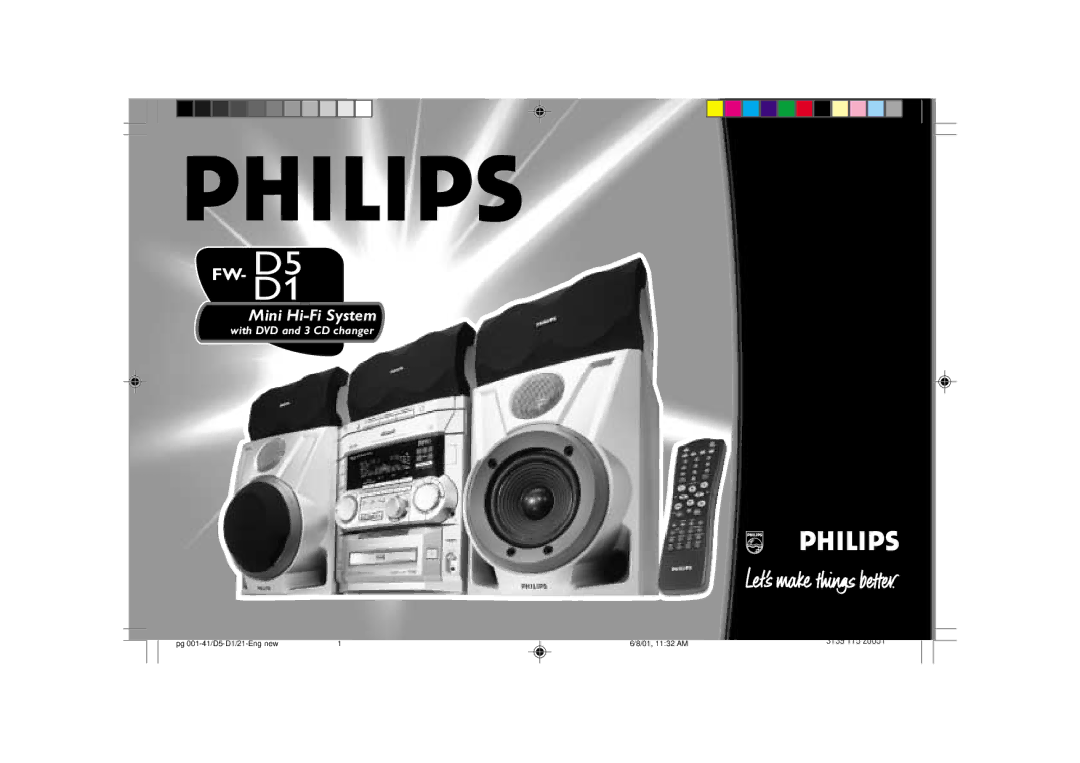 Philips FW-D1 manual FW- D1D5, 3139 115 