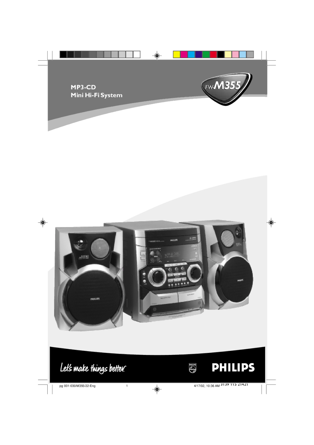 Philips FW-M355 manual 