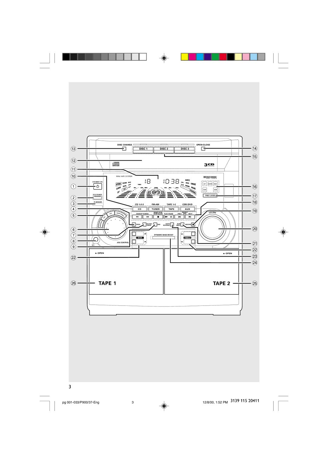 Philips FW-P900 manual 3139 115 