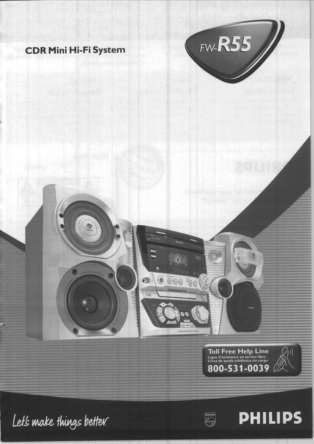 Philips FW-R55 manual 