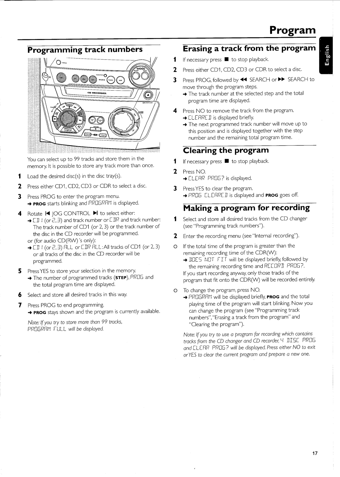 Philips FW-R55 manual 