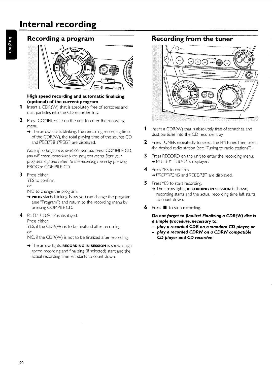 Philips FW-R55 manual 