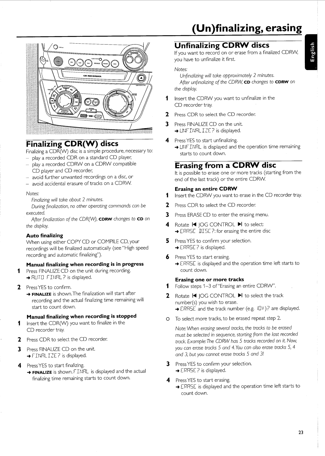 Philips FW-R55 manual 