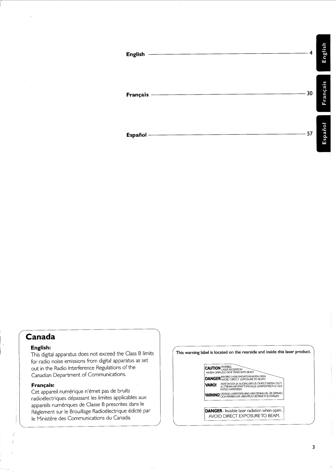 Philips FW-R55 manual 