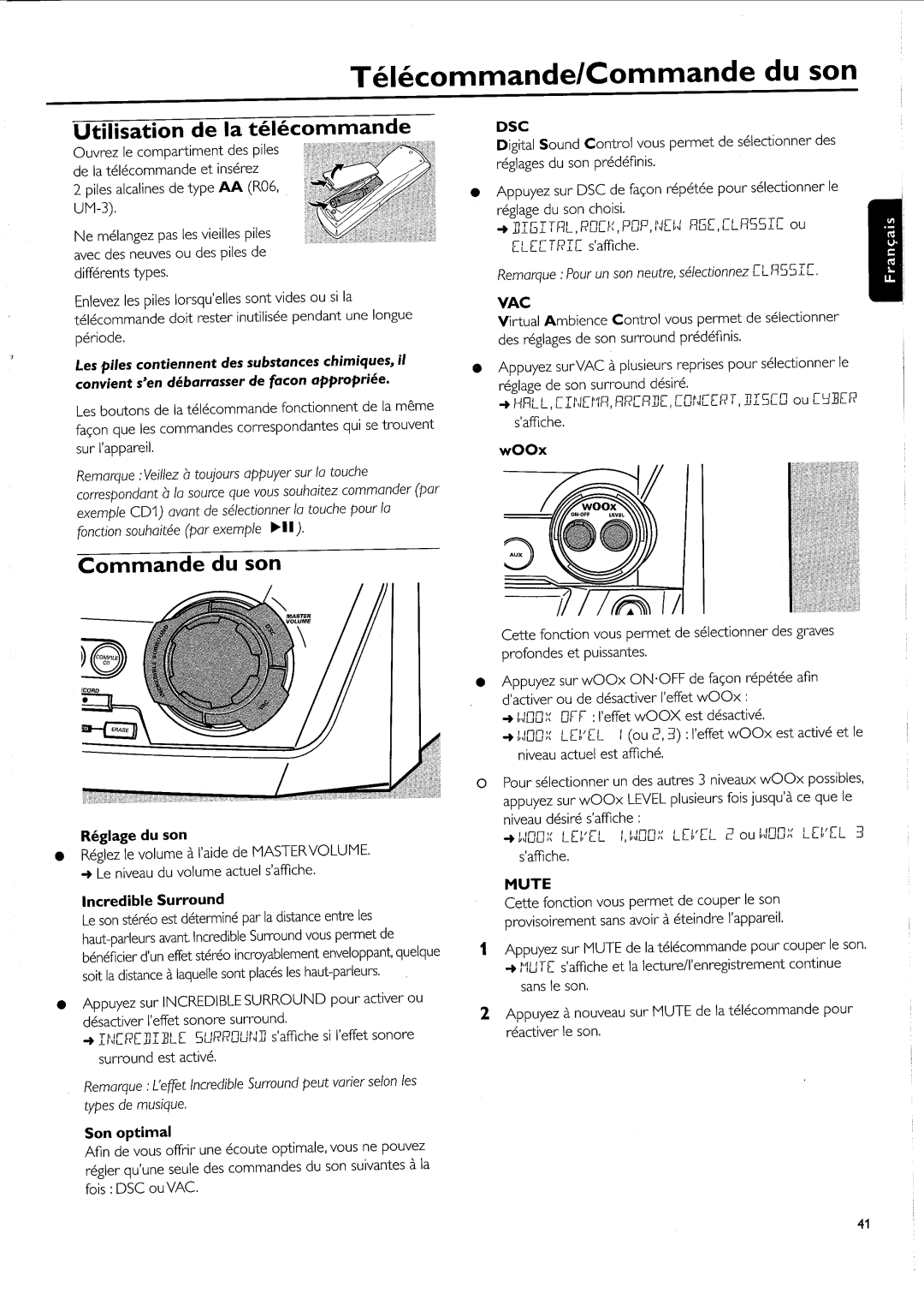 Philips FW-R55 manual 