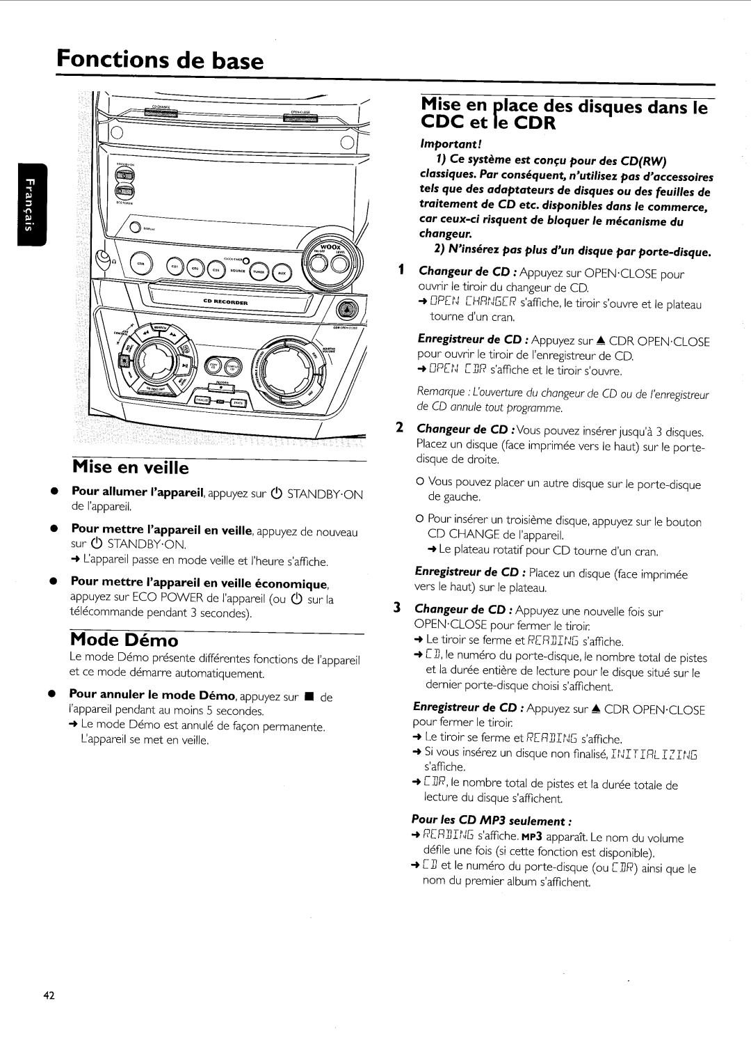 Philips FW-R55 manual 