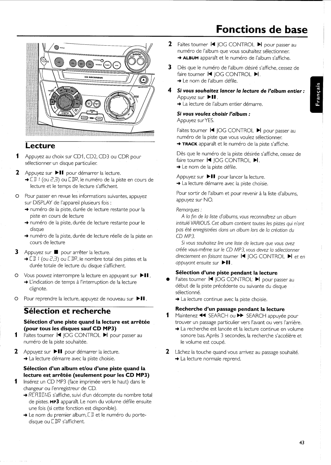 Philips FW-R55 manual 