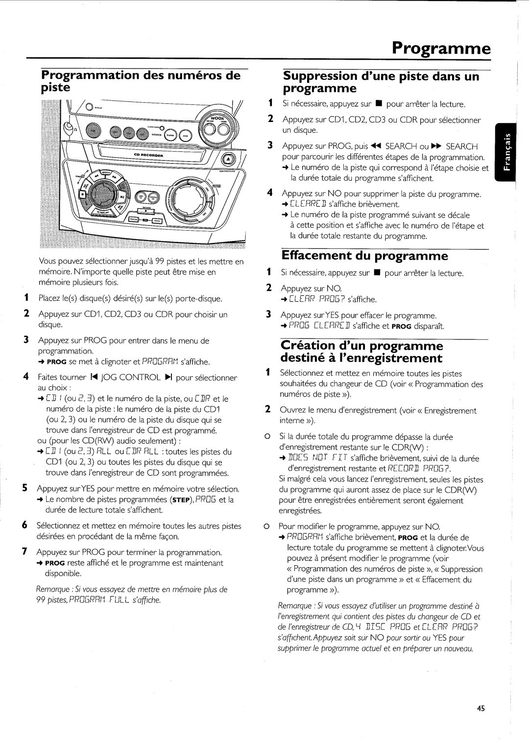 Philips FW-R55 manual 