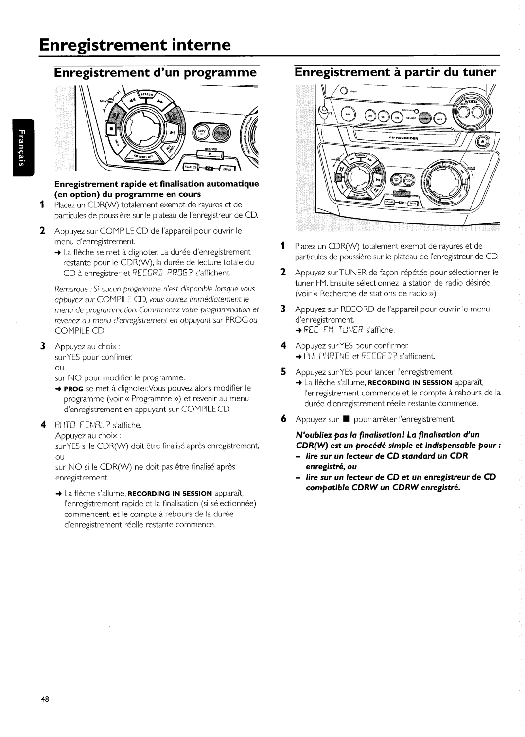 Philips FW-R55 manual 