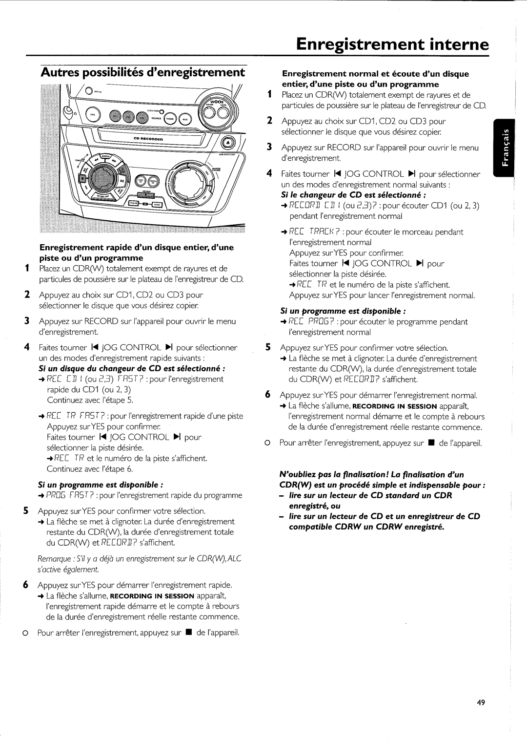 Philips FW-R55 manual 