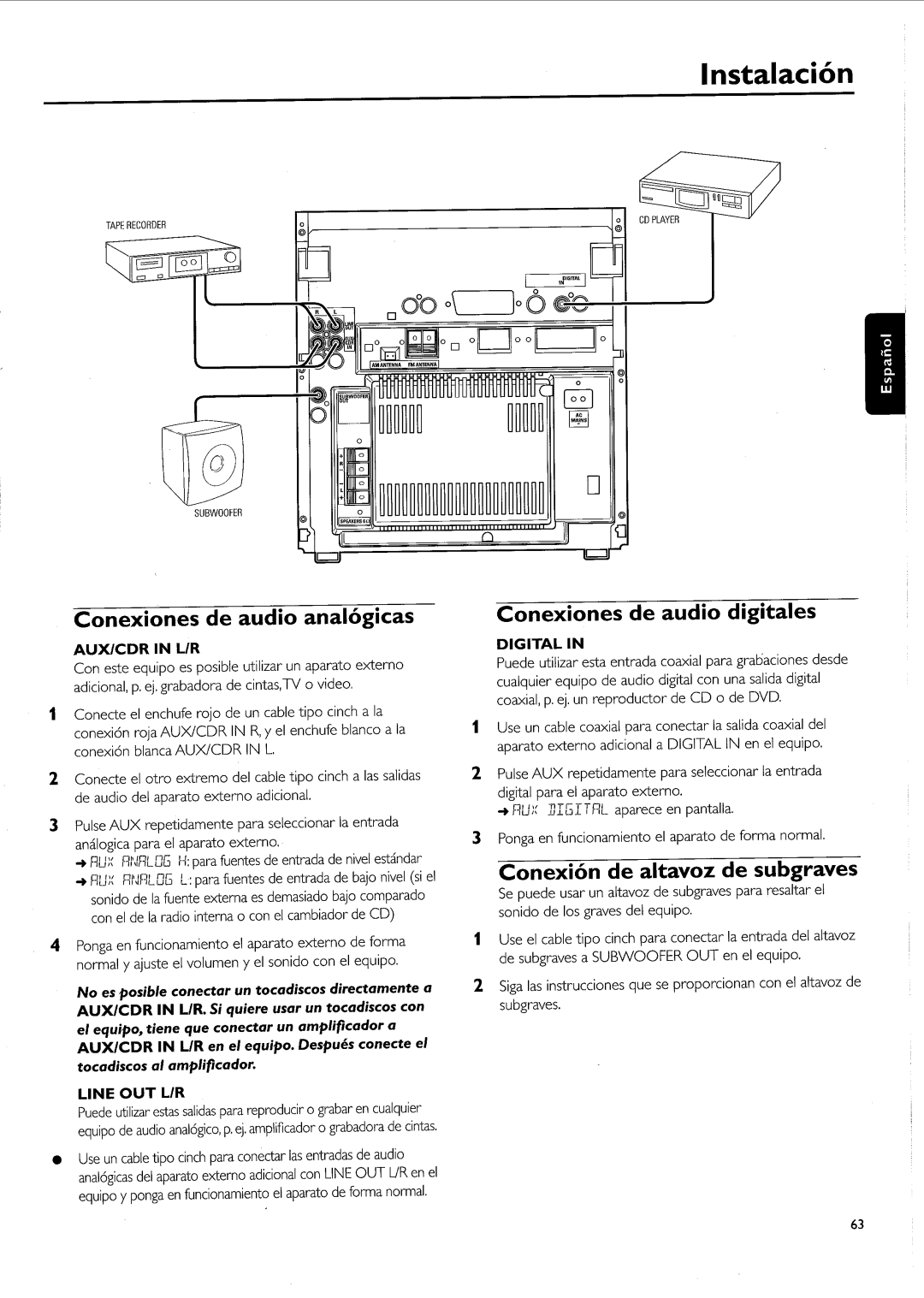 Philips FW-R55 manual 