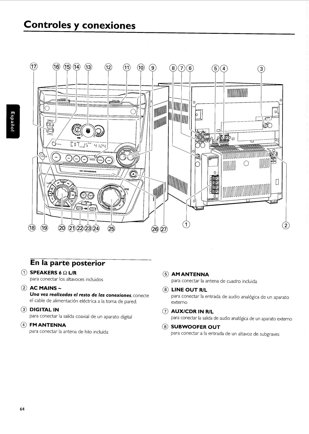 Philips FW-R55 manual 