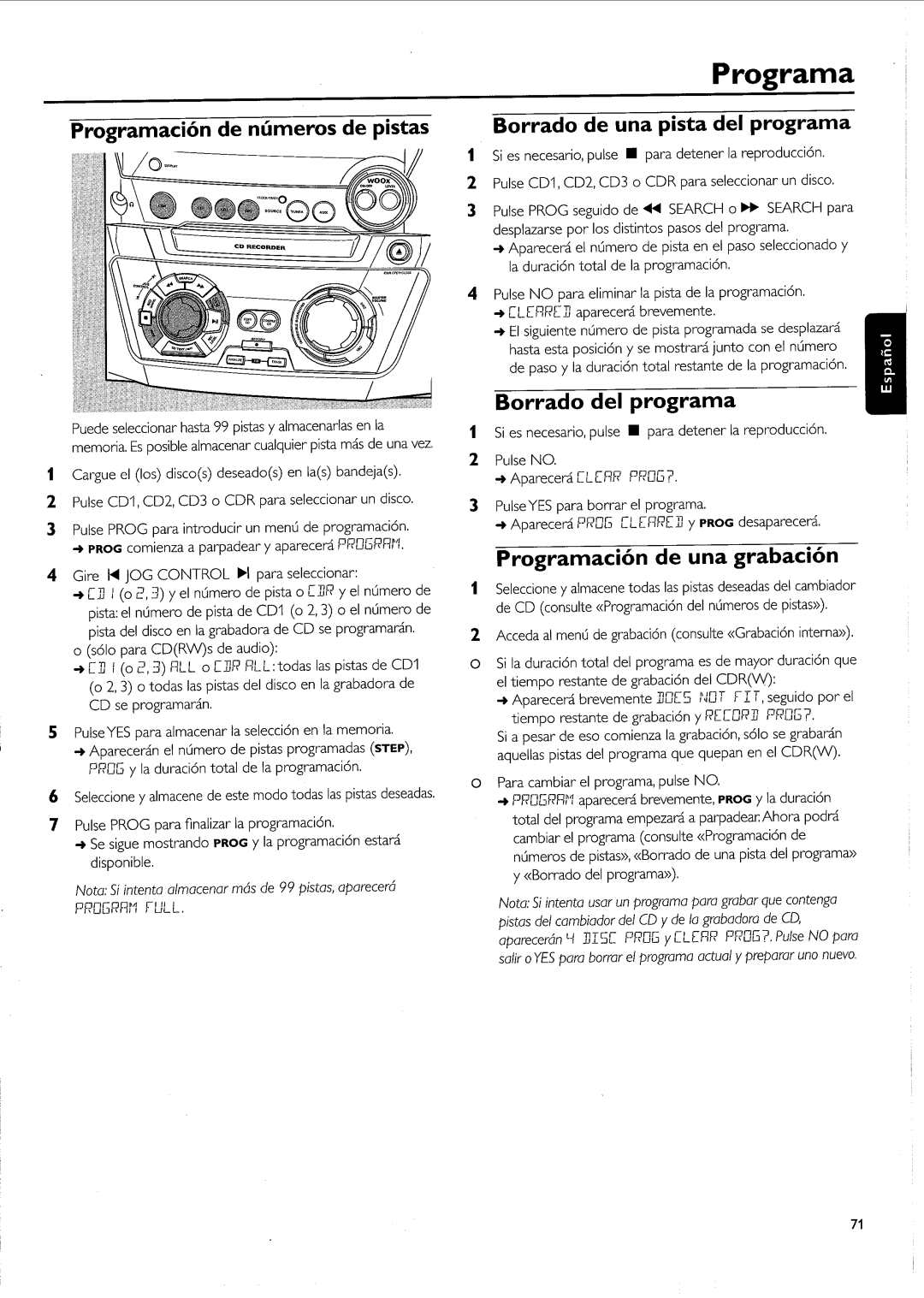 Philips FW-R55 manual 