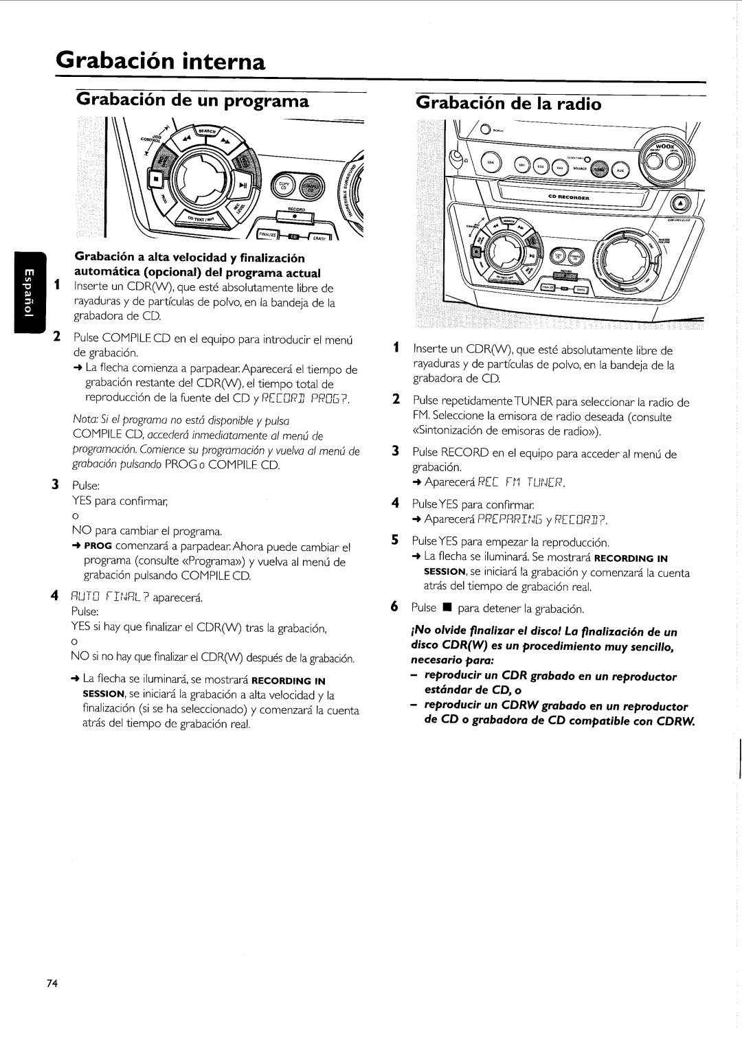 Philips FW-R55 manual 