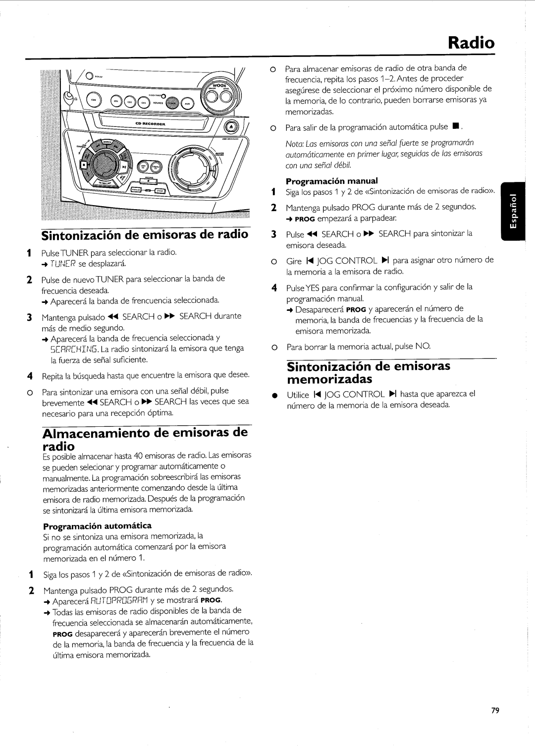 Philips FW-R55 manual 