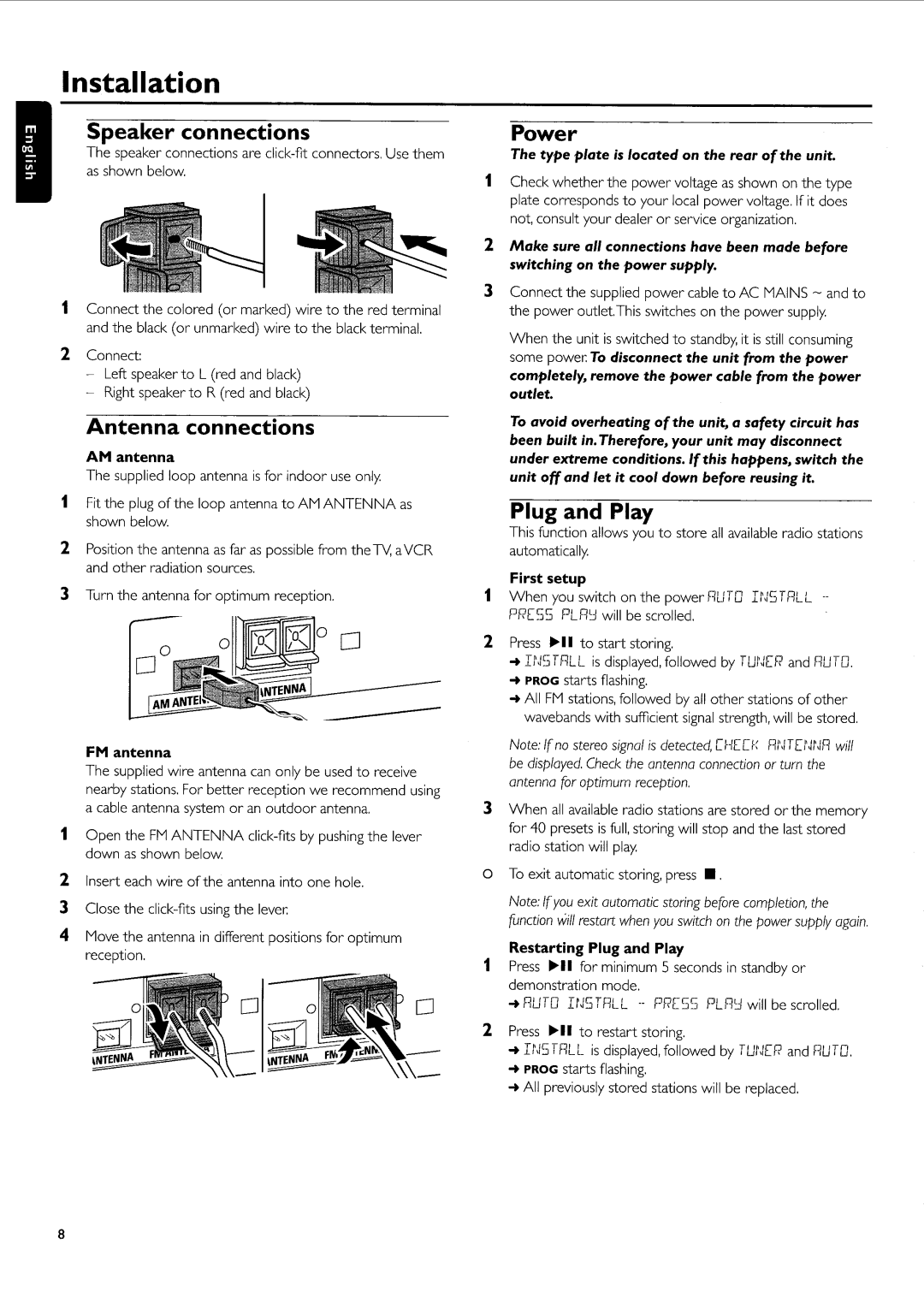 Philips FW-R55 manual 