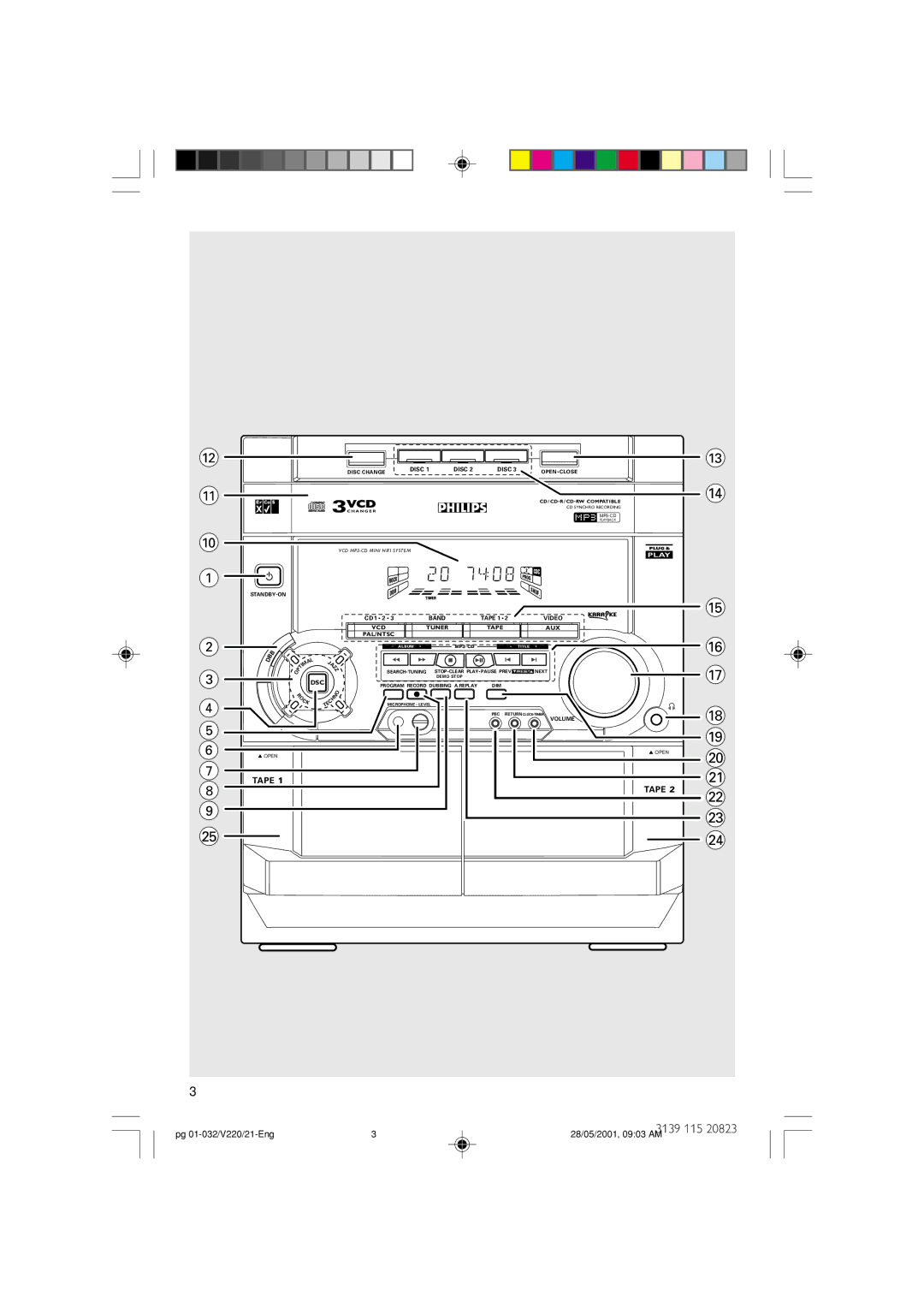 Philips FW-V220/21 manual Vcd 