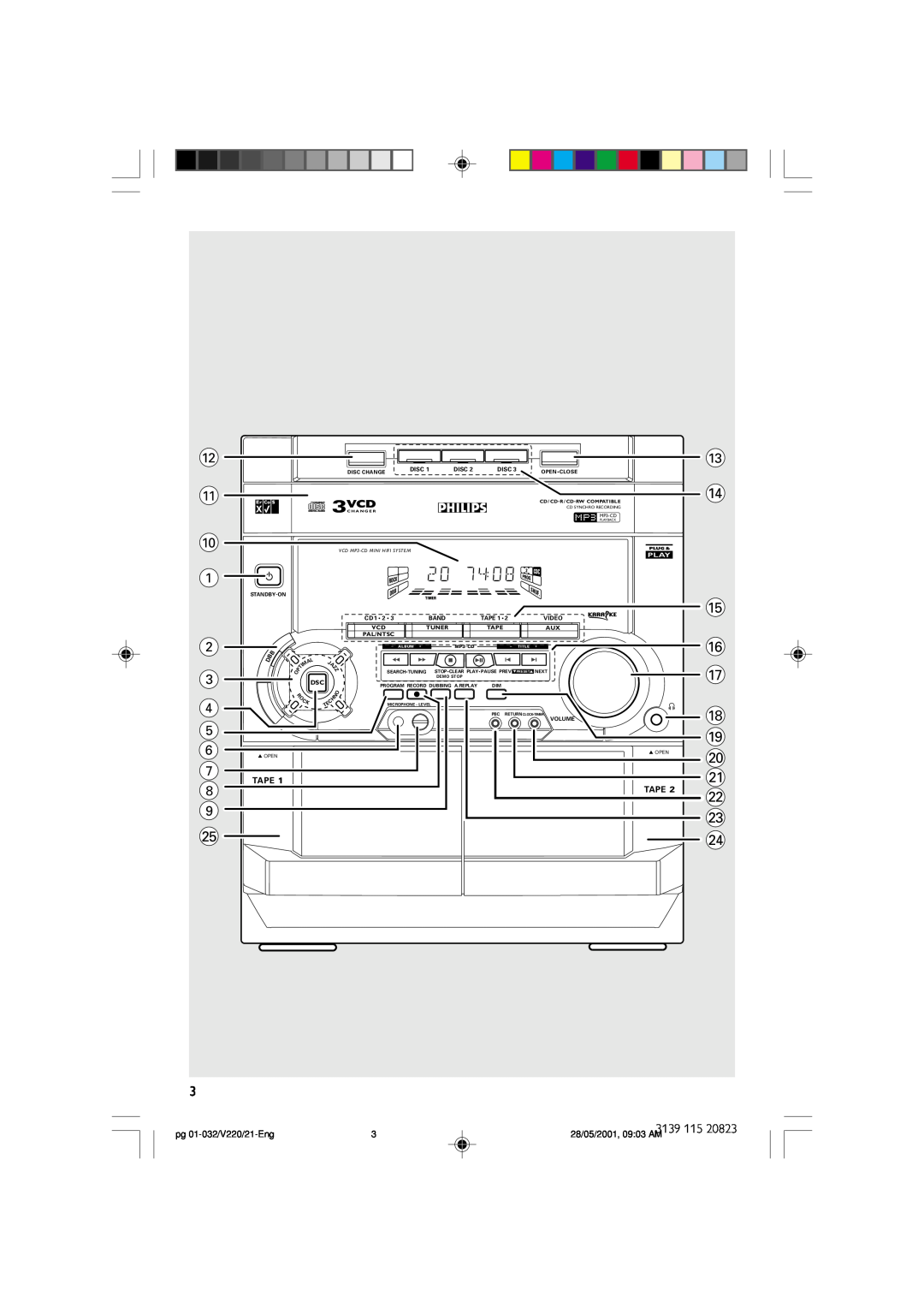 Philips FW-V220/21 manual 