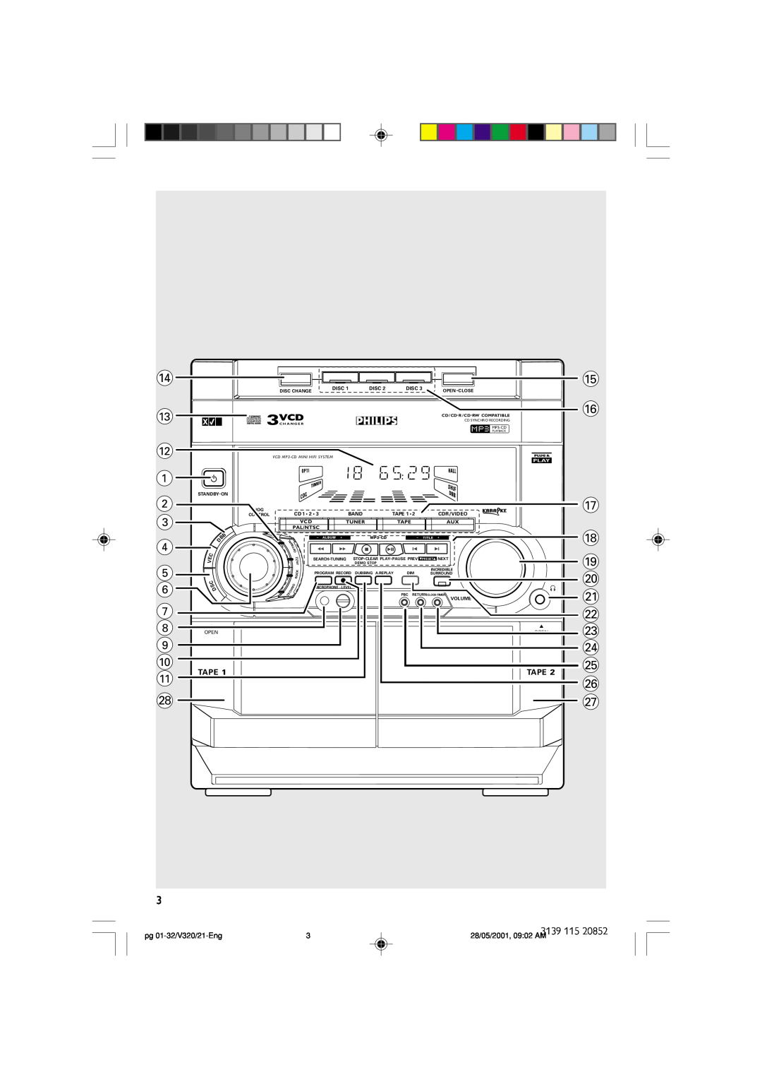 Philips FW-V320/21 manual 