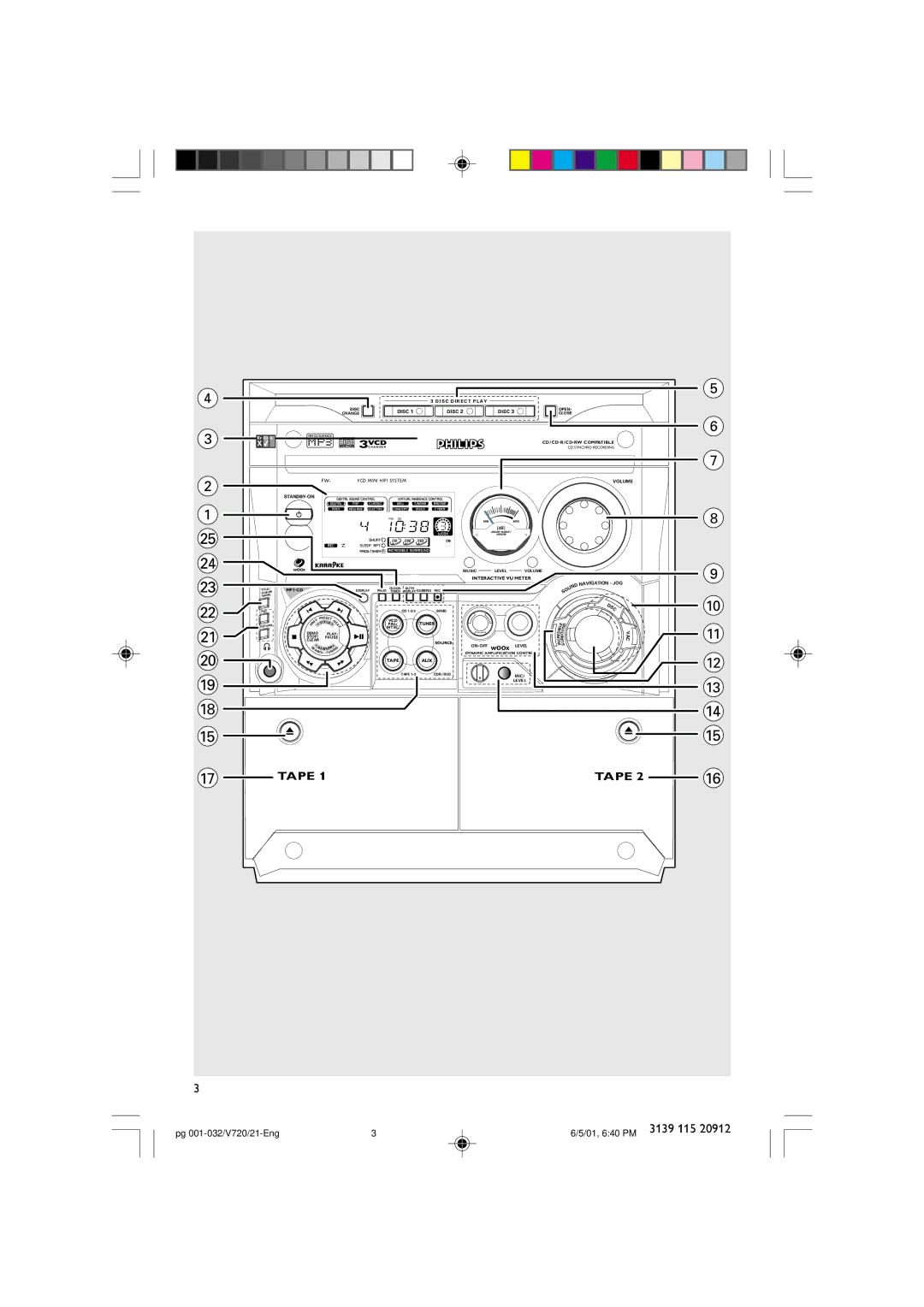 Philips FW-V720 manual Tape 