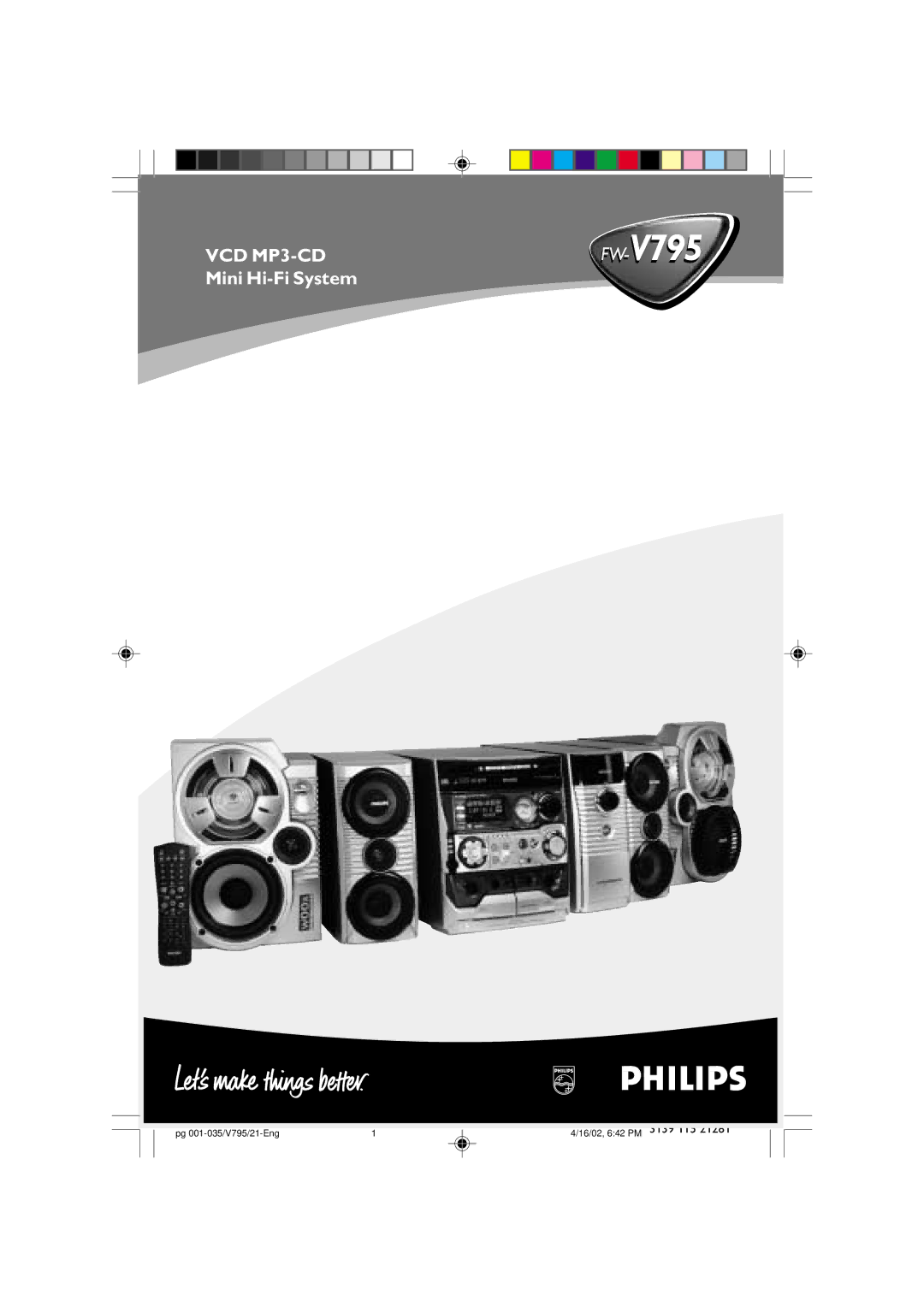 Philips FW-V795 manual 