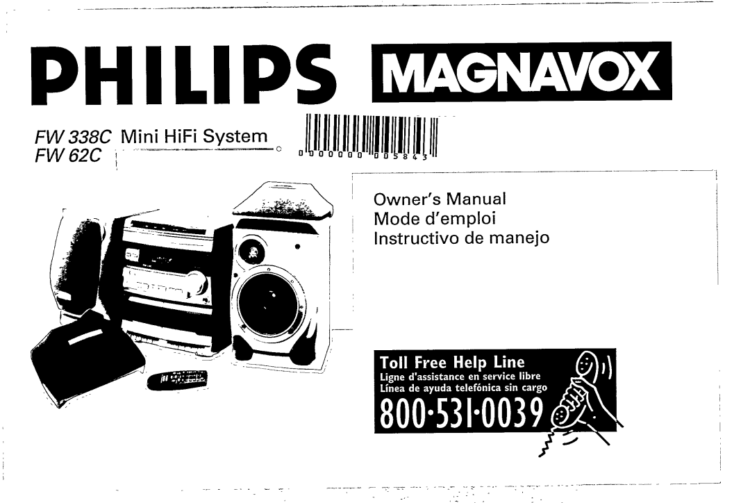 Philips FW62C, FW338C manual 
