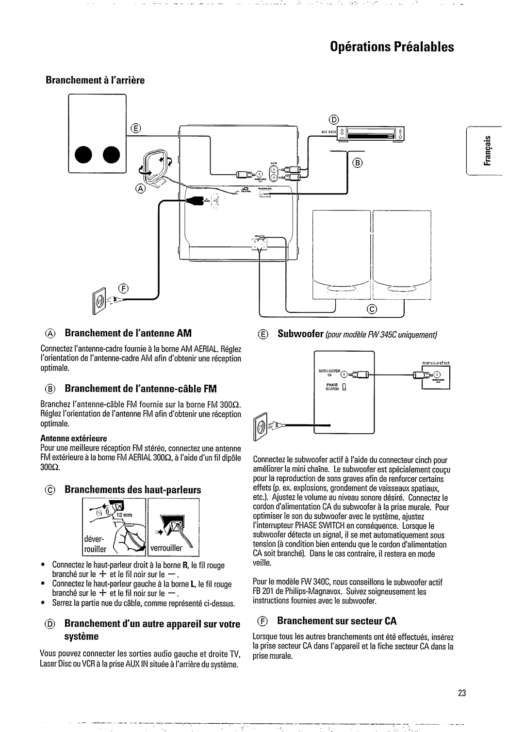 Philips FW345C, FW340C manual 