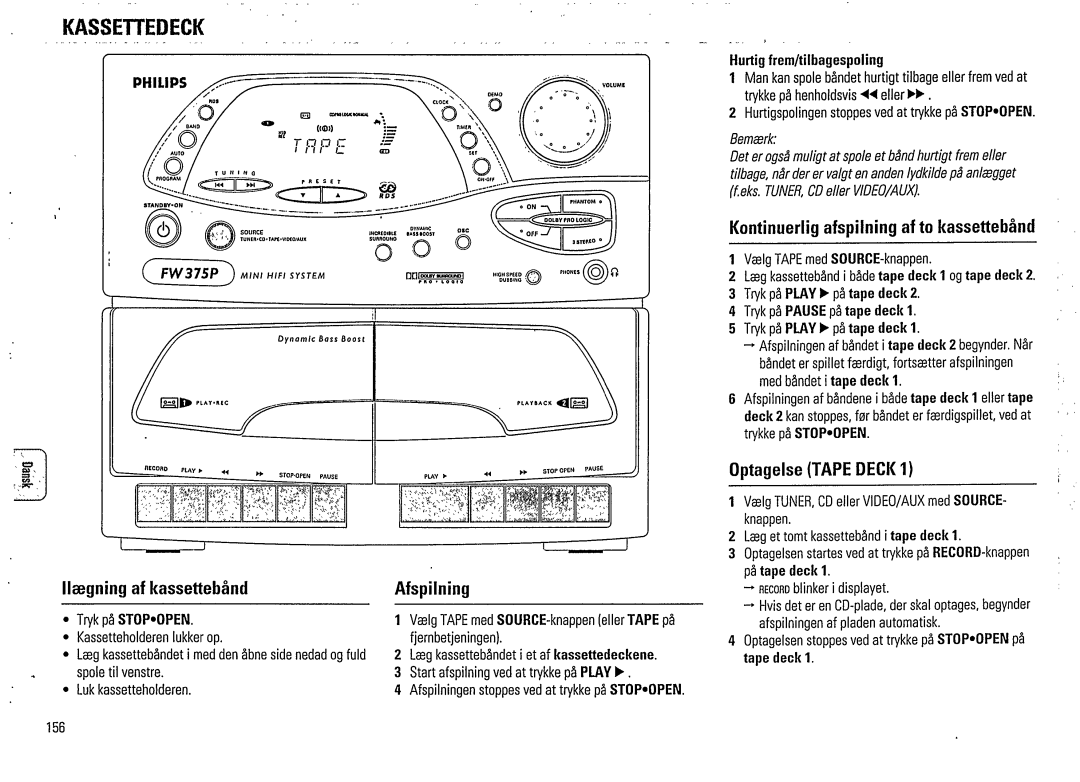 Philips FW375P manual 