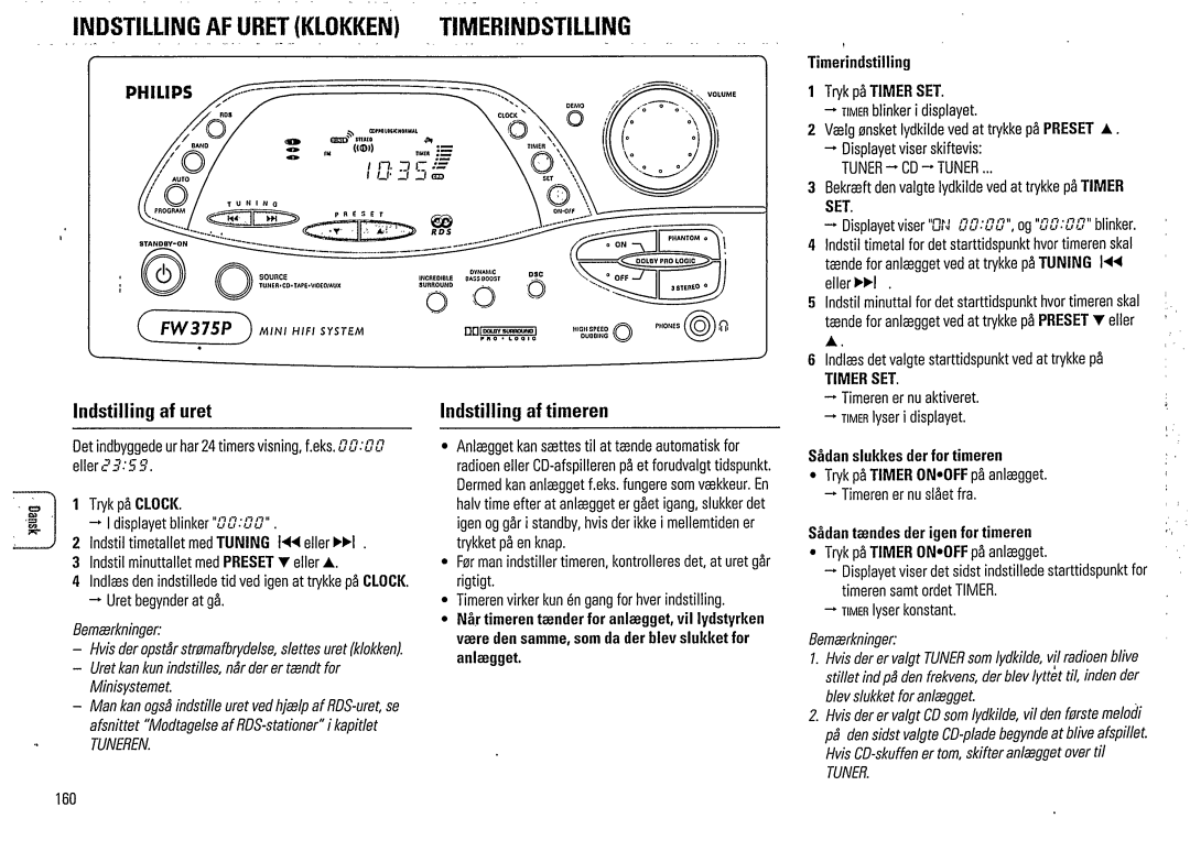 Philips FW375P manual 
