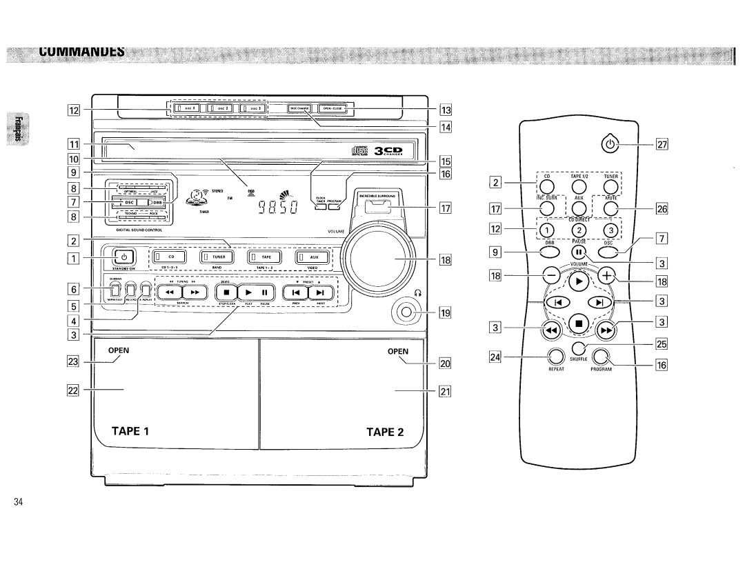 Philips FW390C/37 manual 