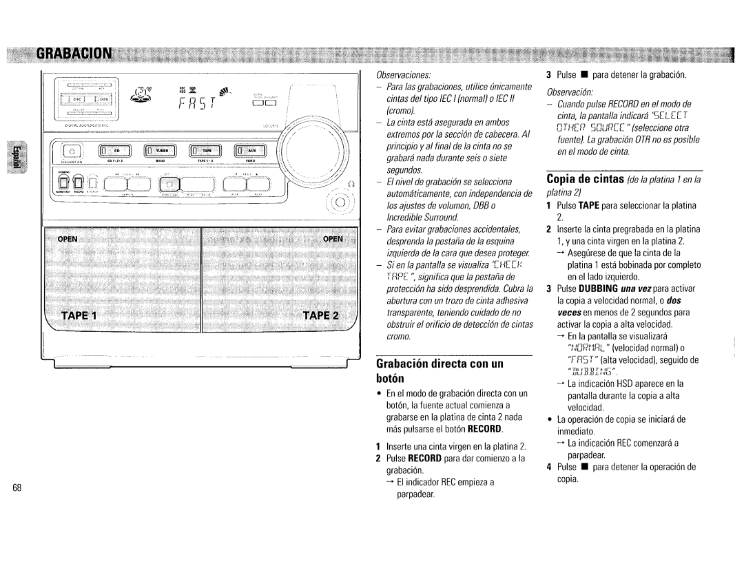 Philips FW390C/37 manual 