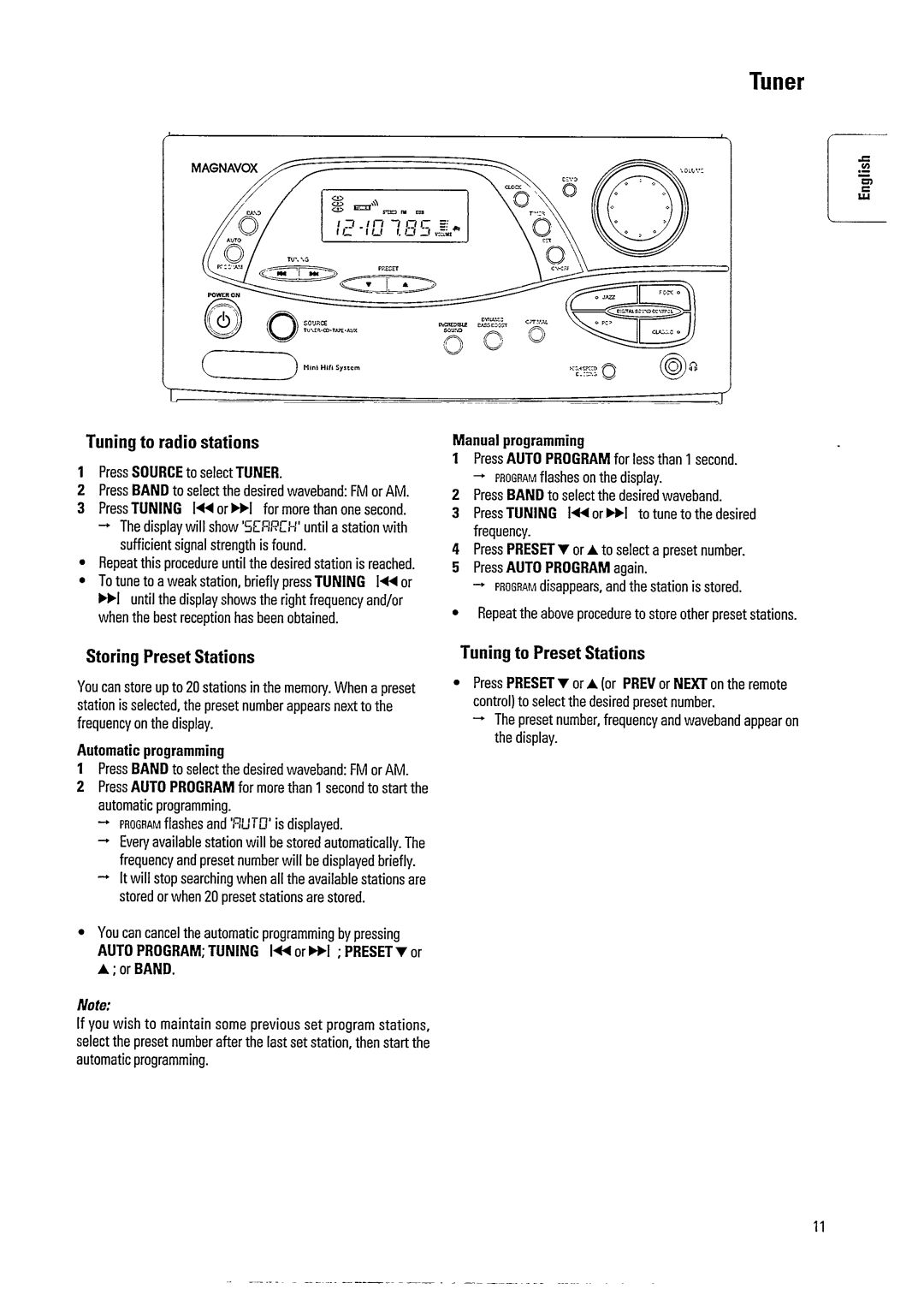 Philips FW391C manual 