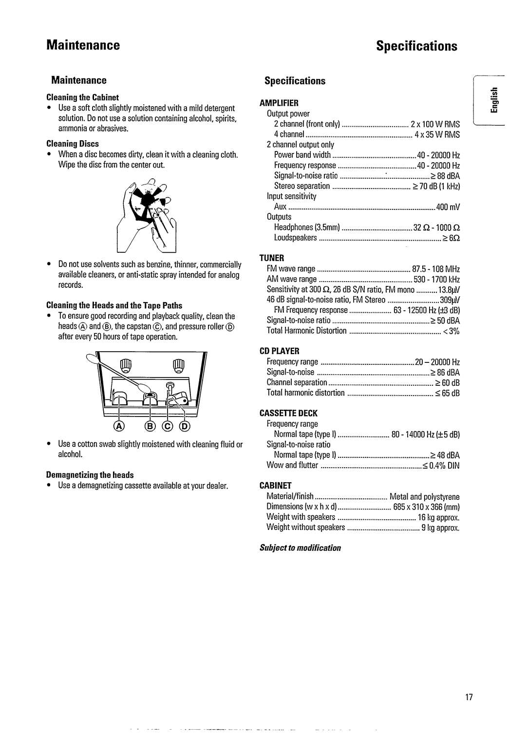 Philips FW391C manual 