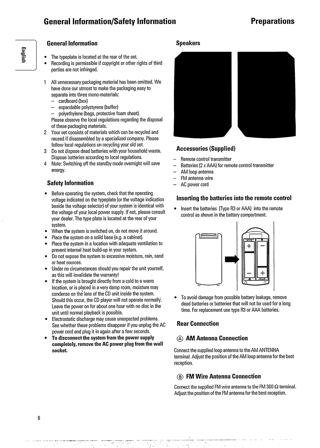 Philips FW391C manual 